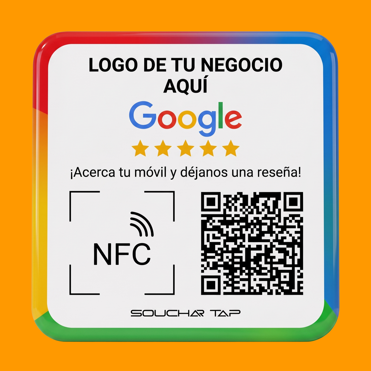 Placa Reseñas Google